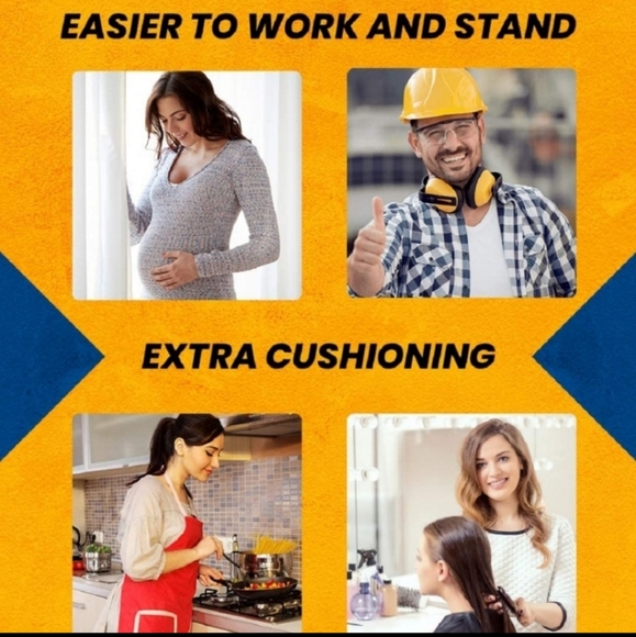 Happy Feet Plantar Fasciitis Flat, Shoe Insoles for Men&Women, Size M2 - Picture 3 of 4